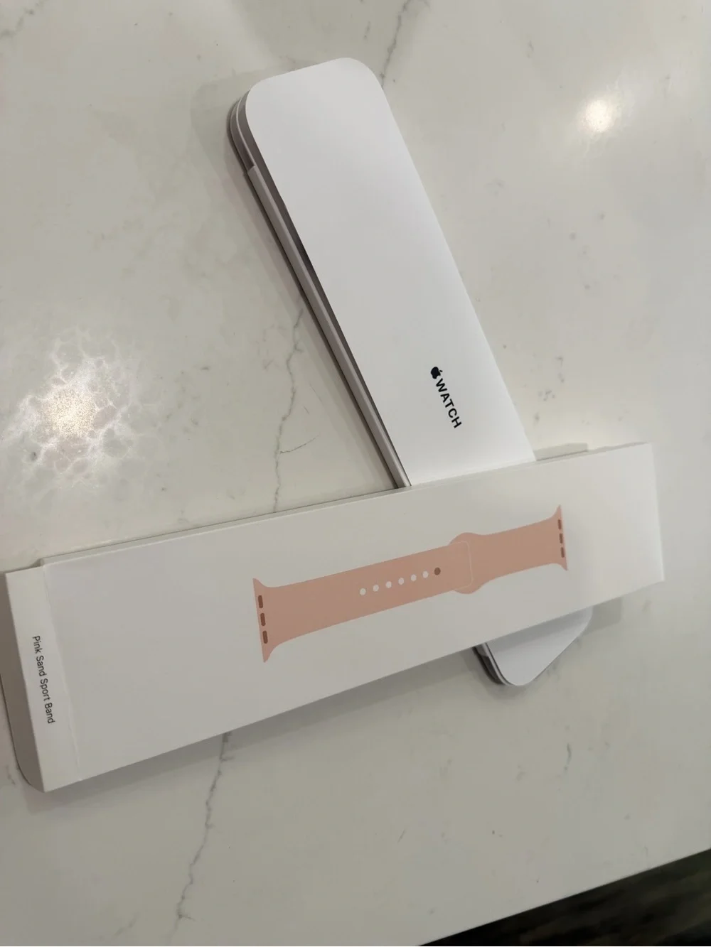 Apple Watch 40MM Silicone Sport Band for Smartwatch - Pink Sand (M/L BOTTOM)
